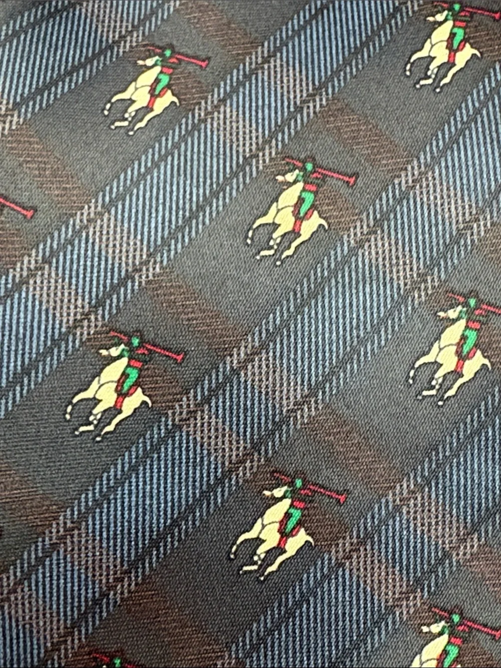 Mercedes Neck Tie‎ Blue & Red Silk